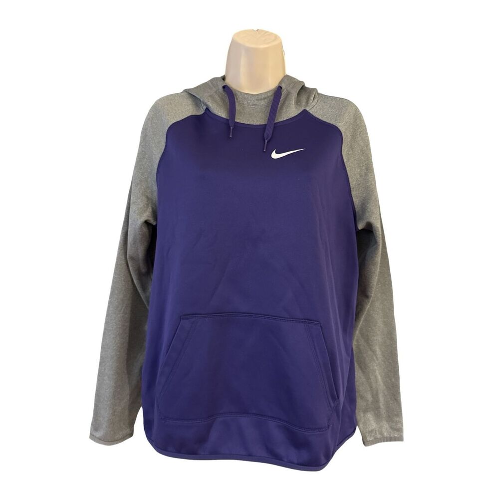 NIKE Sweatshirt Womens Medium Therma Fit Training Hoodie Dri-Fit Activewear